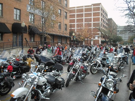 Bikes at The Big Texas Toy Run